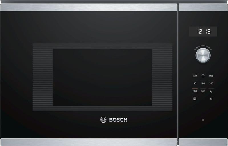 Микроволновая печь Bosch BFL524MS0 20л. 800Вт нержавеющая сталь/черный (встраиваемая) фото 1