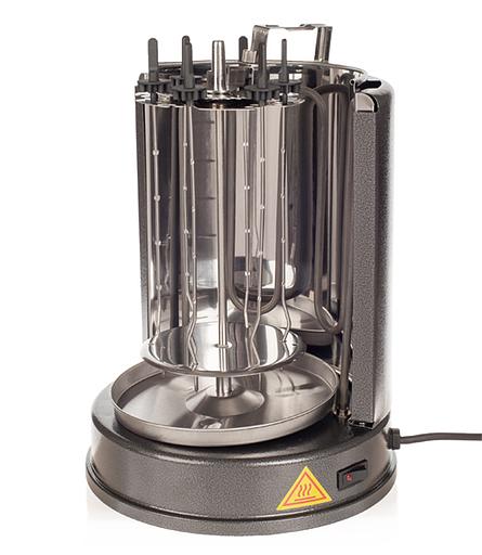 Шашлычница электрическая Kitfort KT-1404 1000Вт серебристый фото 3