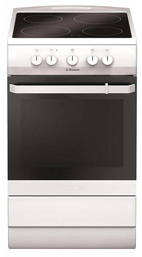 Плита Электрическая Hansa FCCW54000 белый стеклокерамика фото 1