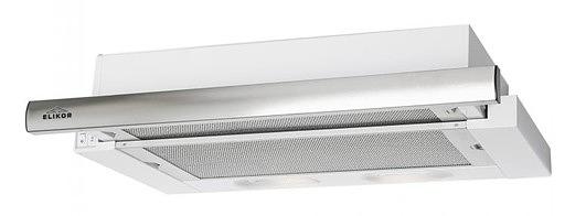 Вытяжка встраиваемая Elikor Интегра 60П-400-В2Л белый/нержавеющая сталь управление: кнопочное (1 мотор) фото 1