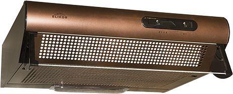 Вытяжка козырьковая Elikor Davoline 60П-290-П3Л медный управление: ползунковое (1 мотор) фото 1