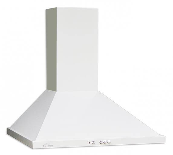 Вытяжка каминная Elikor Оптима 50П-400-К3Л белый управление: кнопочное (1 мотор) фото 1