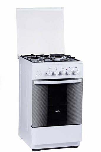 Плита Комбинированная Flama RK 23-121 W белый реш.эмаль фото 1