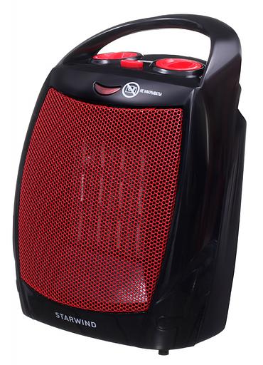 Тепловентилятор Starwind SHV2001 1600Вт черный/красный фото 2