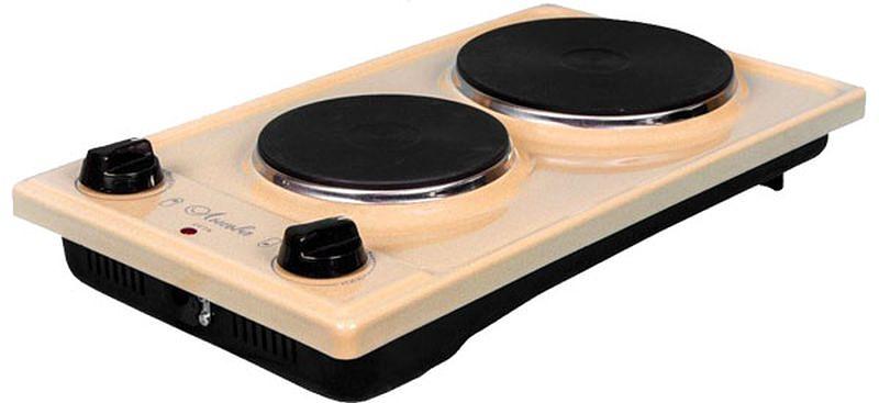 Плита Электрическая Лысьва ЭПБ 22 кремовый/рябчик эмаль (настольная) фото 1