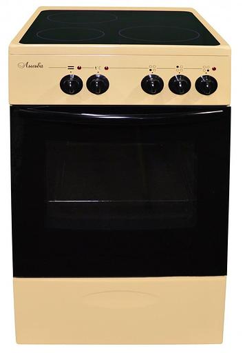 Плита Электрическая Лысьва EF3001MK00 кремовый стеклокерамика (без крышки) фото 1