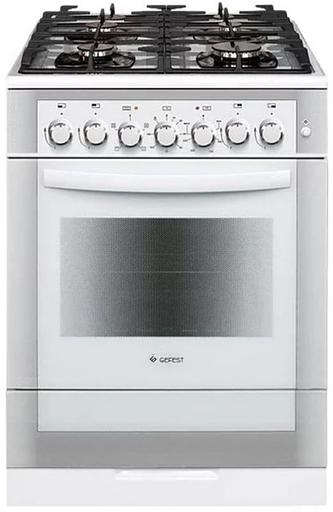 Плита Комбинированная Gefest ПГЭ 6502-02 0042 белый реш.чугун фото 1