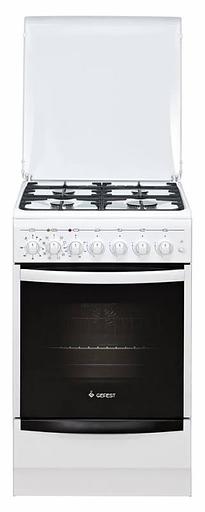 Плита Комбинированная Gefest ПГЭ 5102-03 0023 белый (металлическая крышка) реш.чугун фото 1