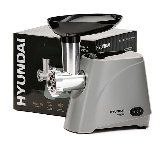 Мясорубка Hyundai HY-MG4391 1900Вт серый/черный фото 10