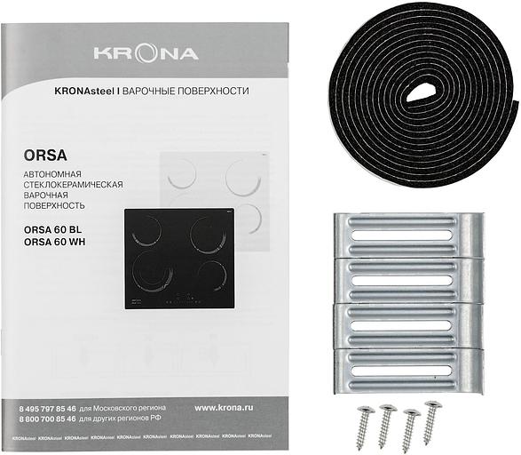 Варочная поверхность Krona Orsa 60 черный фото 9
