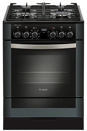 Плита Комбинированная Gefest ПГЭ 6502-03 0244 черный (без крышки) реш.чугун фото 1