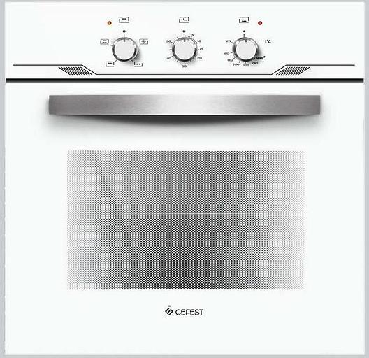 Духовой шкаф Газовый Gefest ДГЭ 621-01 Б белый фото 1