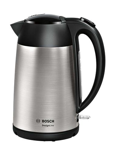Чайник электрический Bosch TWK3P420 1.7л. 2400Вт черный (корпус: нержавеющая сталь) фото 1