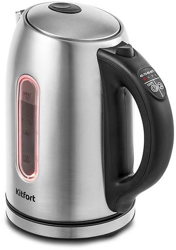 Чайник электрический Kitfort KT-6106 1.7л. серебристый (корпус: нержавеющая сталь) фото 1