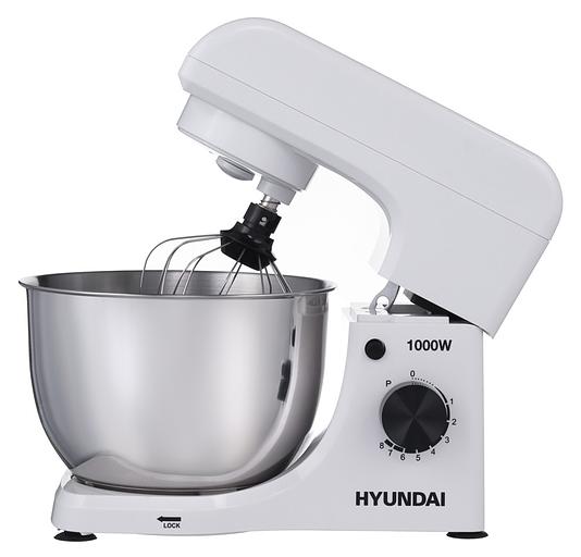 Миксер планетарный Hyundai HYM-S4451 1000Вт белый/черный фото 1