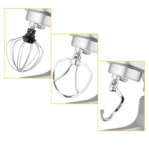 Миксер планетарный Hyundai HYM-S6551 1300Вт серебристый фото 8