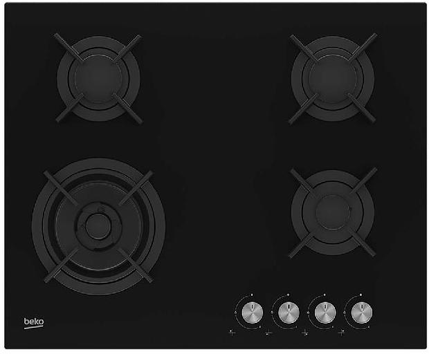 Газовая варочная поверхность Beko HINW64229S черный фото 1