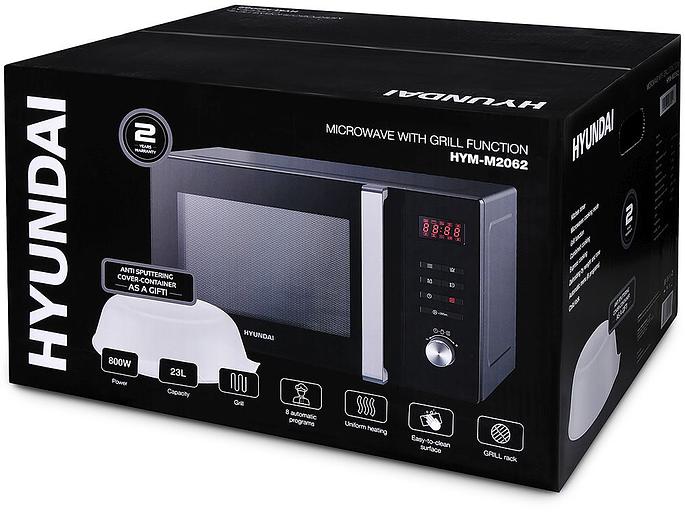 Микроволновая Печь Hyundai HYM-M2062 23л. 800Вт черный фото 2