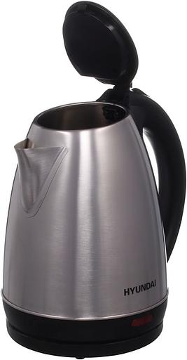 Чайник электрический Hyundai HYK-S1030 1.7л. 2200Вт серебристый матовый/черный (корпус: металл) фото 4