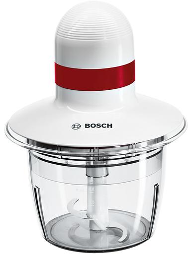 Измельчитель электрический Bosch MMRP1000 0.8л. 400Вт белый/красный фото 1
