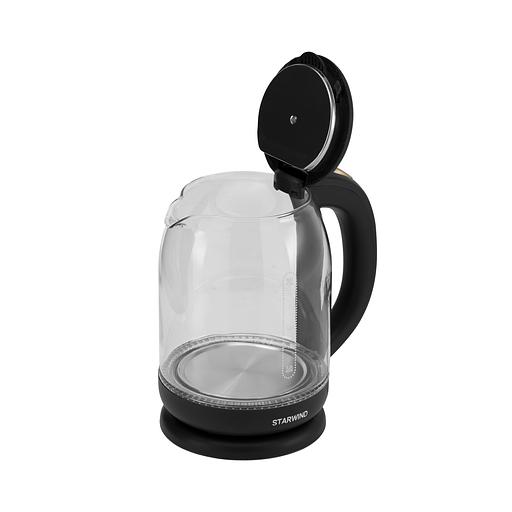 Чайник электрический Starwind SKG1052 1.8л. 1500Вт коричневый/бронзовый (корпус: стекло) фото 4