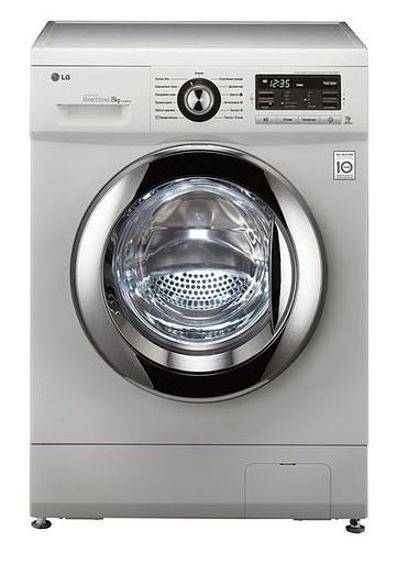 Стиральная машина LG F1296TD4 класс: A загр.фронтальная макс.:8кг серебристый фото 1