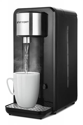 Термопот Kitfort КТ-2504 2.5л. 2000Вт черный/серебристый фото 1