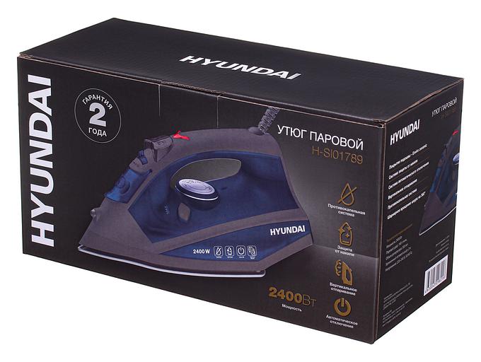 Утюг Hyundai H-SI01789 2400Вт серый/темно-синий фото 9