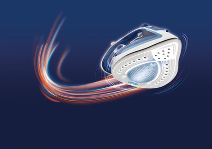 Утюг Tefal FV5715E0 2400Вт голубой/белый фото 4