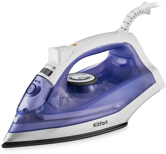 Утюг Kitfort KT-2603 1300Вт белый/фиолетовый фото 1