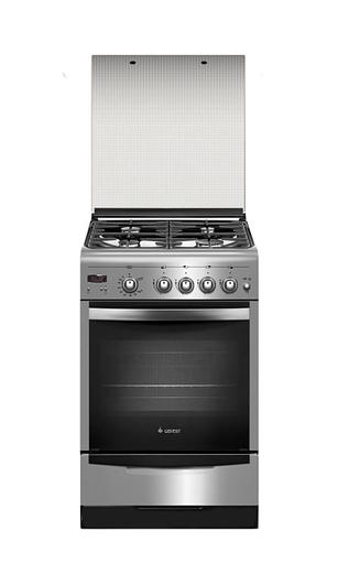 Плита Газовая Gefest ПГ 5100-03 0004 нержавеющая сталь (стеклянная крышка) реш.чугун фото 1