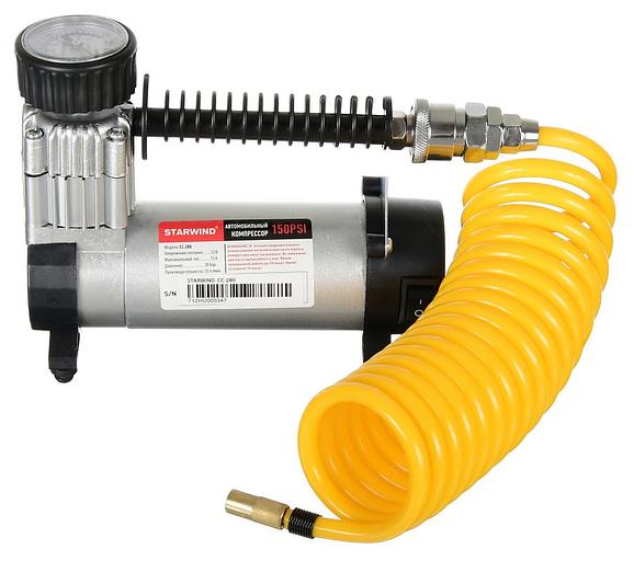 Автомобильный компрессор Starwind CC-280 35л/мин шланг 3м фото 1