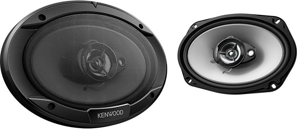 Колонки автомобильные Kenwood KFC-S6966 400Вт 91дБ 4Ом 16x23см (6x9дюйм) (ком.:2кол.) коаксиальные трехполосные фото 1