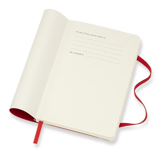 Еженедельник Moleskine CLASSIC SOFT WKNT Pocket 90x140мм 144стр. мягкая обложка красный фото 2