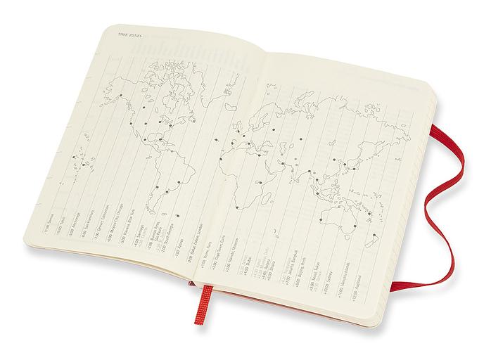 Еженедельник Moleskine CLASSIC SOFT WKNT Pocket 90x140мм 144стр. мягкая обложка красный фото 4
