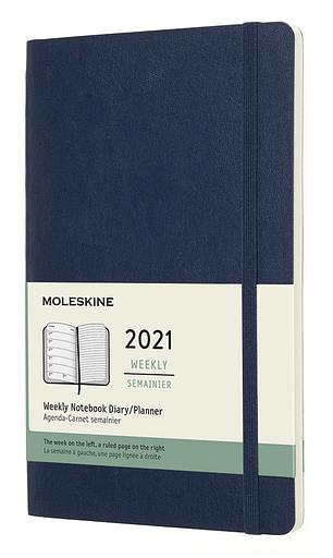 Еженедельник Moleskine CLASSIC SOFT WKNT Large 130х210мм 144стр. мягкая обложка синий сапфир фото 1