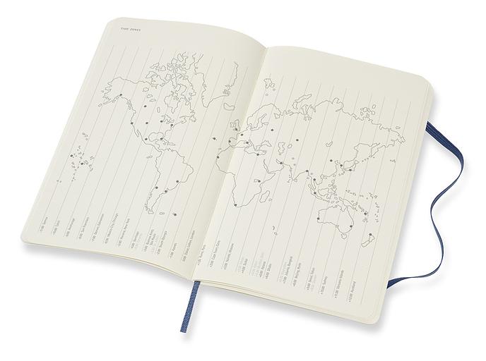 Еженедельник Moleskine CLASSIC SOFT WKNT Large 130х210мм 144стр. мягкая обложка синий сапфир фото 4