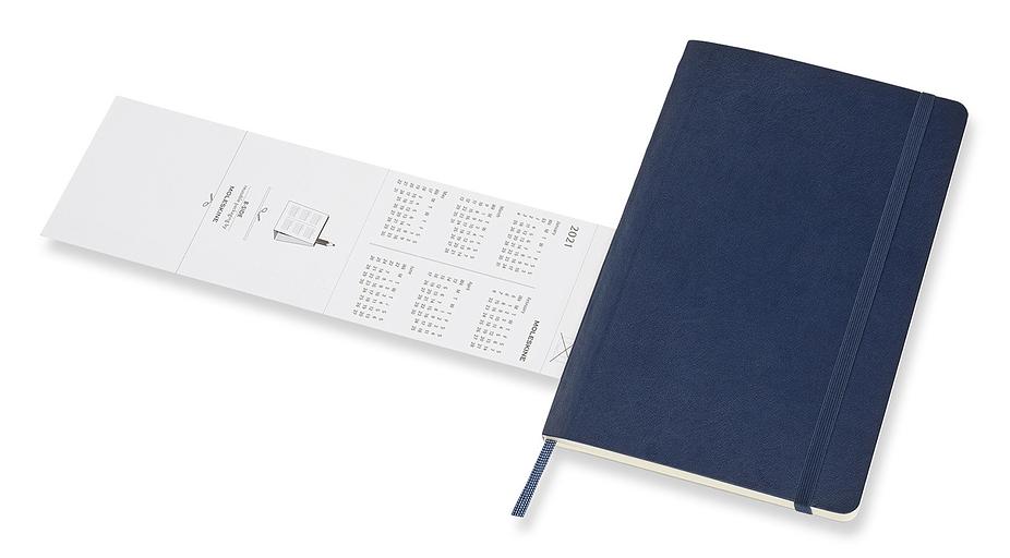 Еженедельник Moleskine CLASSIC SOFT WKNT Large 130х210мм 144стр. мягкая обложка синий сапфир фото 6