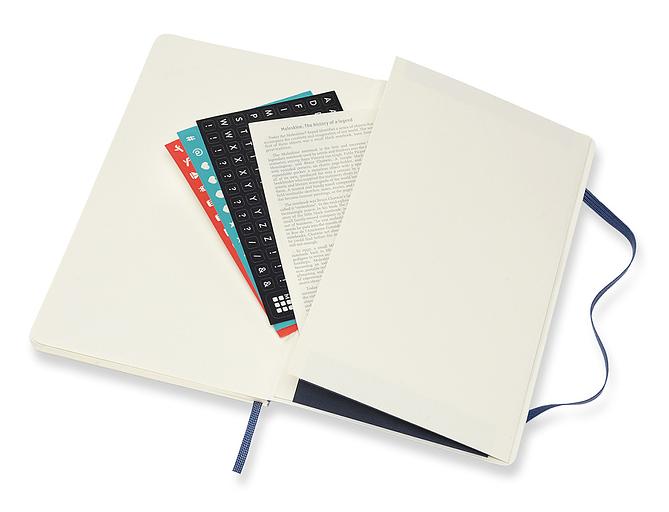 Еженедельник Moleskine CLASSIC SOFT WKNT Large 130х210мм 144стр. мягкая обложка синий сапфир фото 7