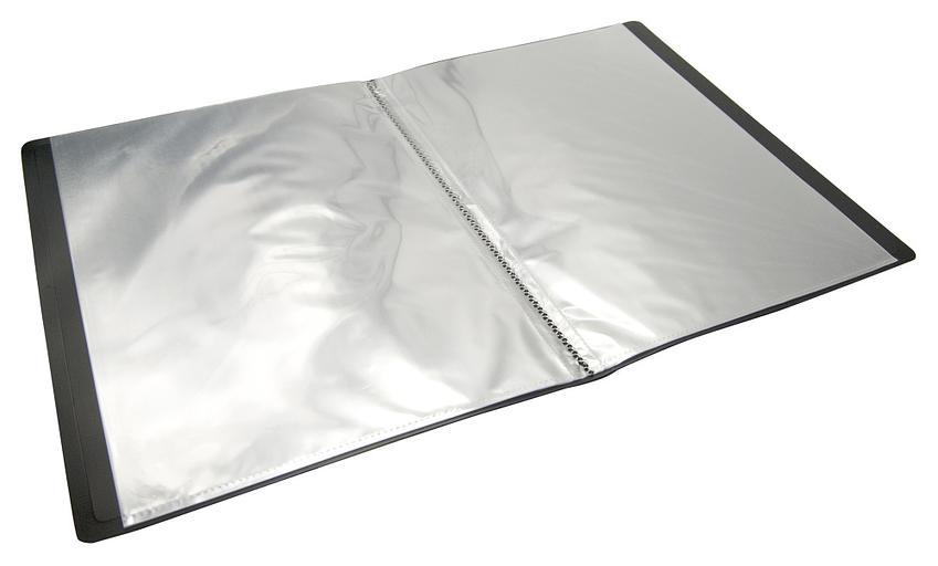 Папка с 20 прозр.вклад. Бюрократ DeLuxe DLV20BBERRY A4 пластик 0.7мм черничный фото 2