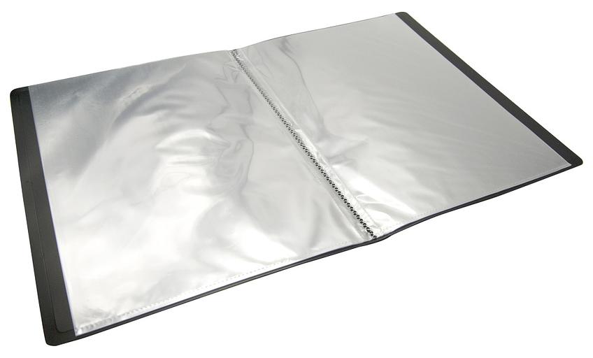 Папка с 10 прозр.вклад. Бюрократ DeLuxe DLV10BBERRY A4 пластик 0.7мм черничный фото 2