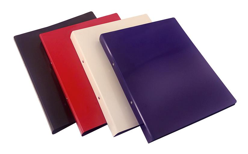 Папка на 2-х кольцах Бюрократ DeLuxe DL0740/2RED A4 пластик 0.7мм кор.32мм красный фото 3