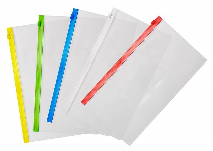 Папка на молнии ZIP Бюрократ -BPM6AYEL полипропилен 0.15мм карм.для визит. цвет молнии желтый Travel формат фото 3