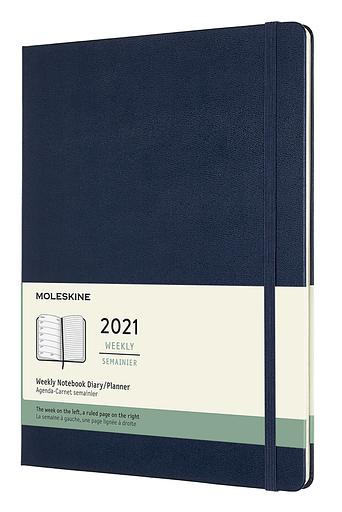 Еженедельник Moleskine CLASSIC WKNT XL 190х250мм 144стр. синий сапфир фото 1
