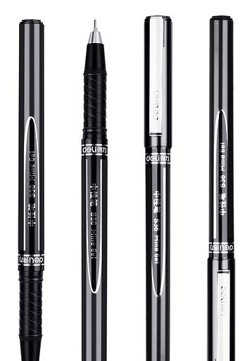 Ручка гелевая Deli S36 0.5мм черный черные чернила фото 2