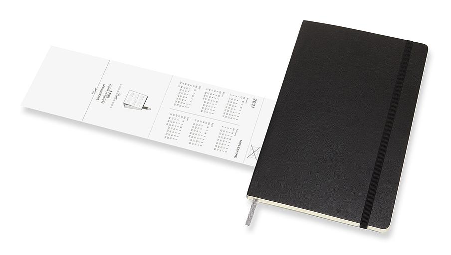 Еженедельник Moleskine CLASSIC SOFT WKNT Large 130х210мм 144стр. мягкая обложка черный фото 6