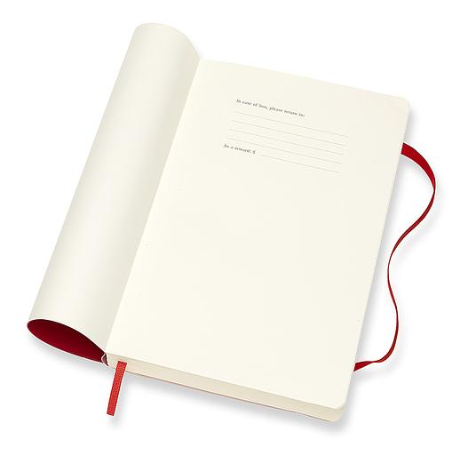 Ежедневник Moleskine CLASSIC SOFT Large 130х210мм 400стр. мягкая обложка красный фото 2