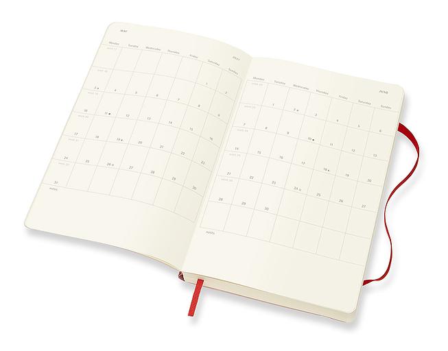 Ежедневник Moleskine CLASSIC SOFT Large 130х210мм 400стр. мягкая обложка красный фото 3