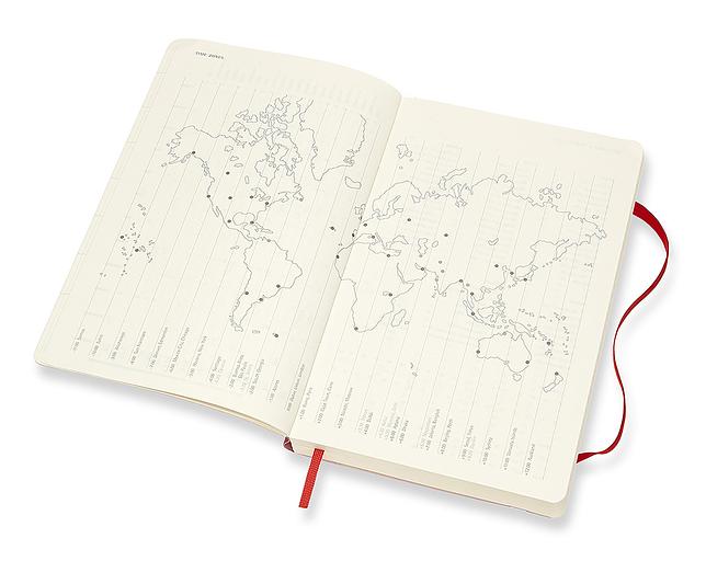 Ежедневник Moleskine CLASSIC SOFT Large 130х210мм 400стр. мягкая обложка красный фото 4