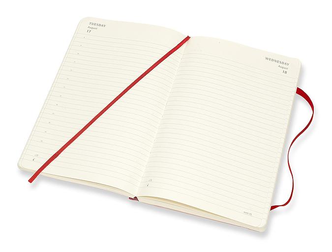 Ежедневник Moleskine CLASSIC SOFT Large 130х210мм 400стр. мягкая обложка красный фото 5